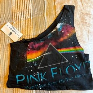 PINK FLOYD One-Shoulder Cropped Tank